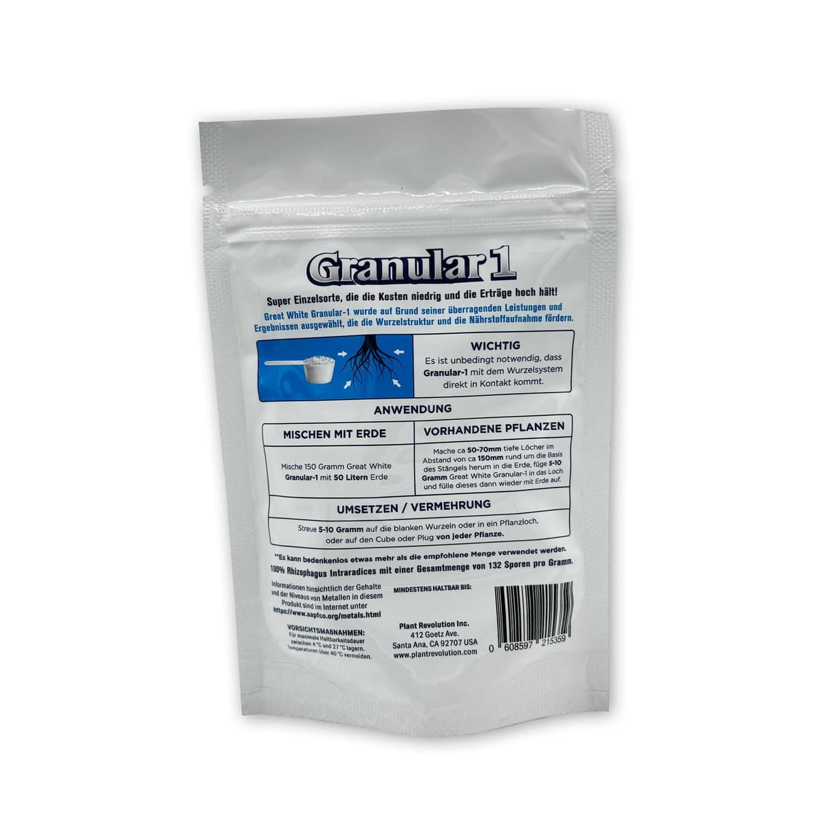 Great White Granular1 | 113 Gr (4 OZ) GreatWhite_Granular_113g_back