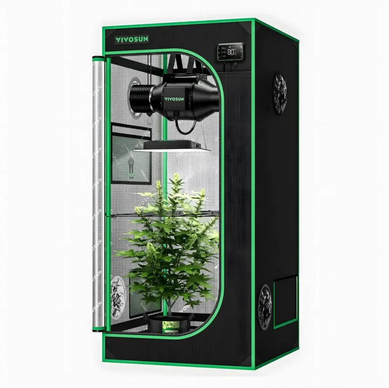 Vivosun – Smart Growbox Set – AllInOne Connect 60 + AeroLight100S (60x60x160) VISOSUN_AllInOne_Connect_60_GrowSet_6-min