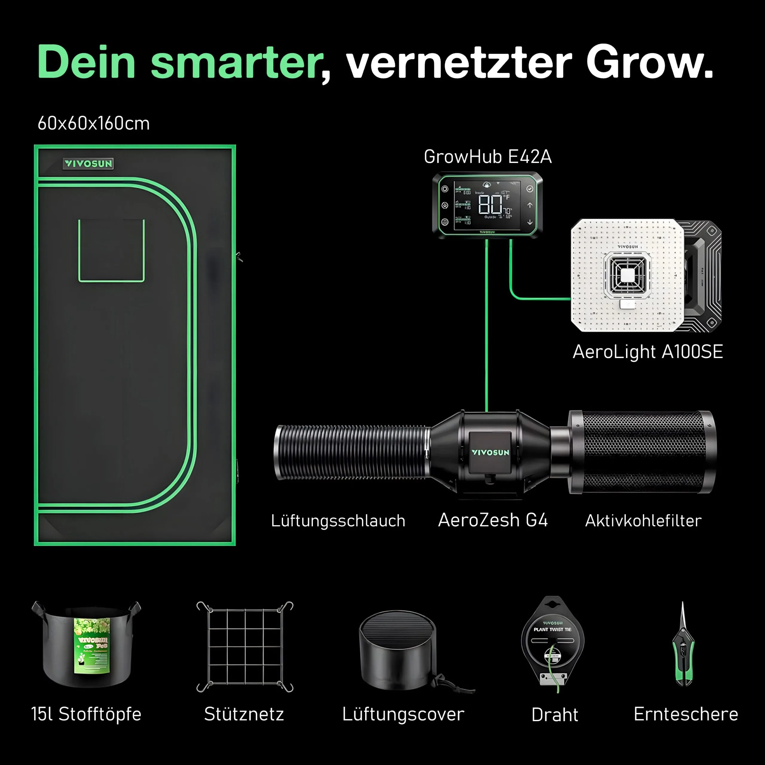 Vivosun-SmartGrowboxSet-AllInOneConnect60AeroLight100S(60x60x160)-2