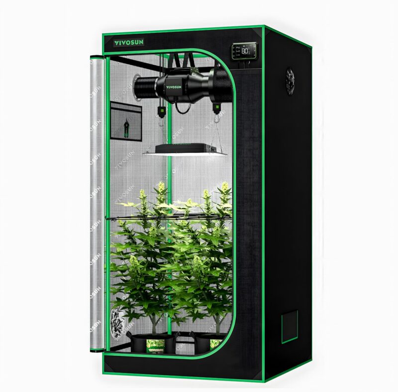 Vivosun – Smart Growbox Set – AllInOne Connect 80 + AeroLight150S (80x80x180)