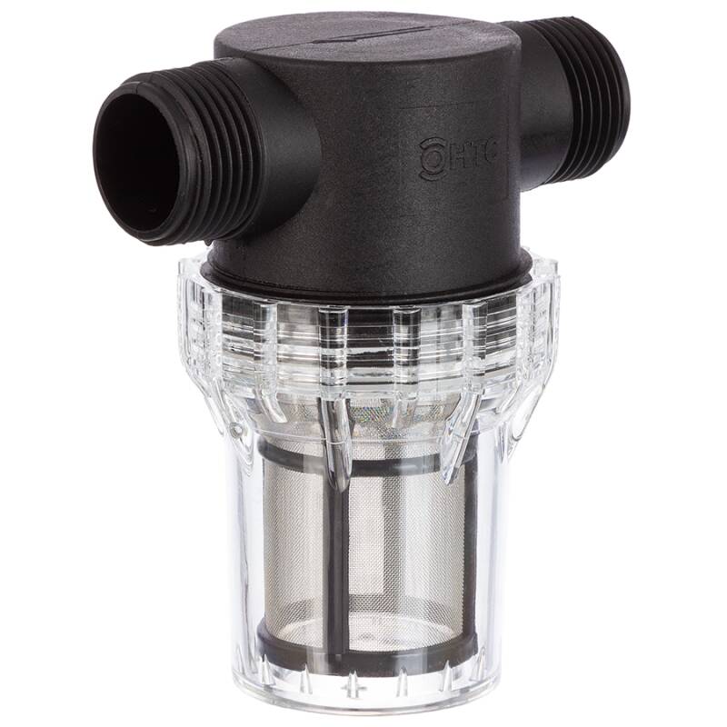Wasserfilter HTC© Gartenfilter 2fach Aussengewinde 1 Zoll